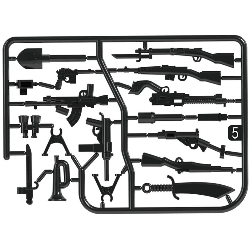 Beige Container MOC Military Weapon Boxes Bricks Accessories Army Scene WW2 Building Block Parts Shipping SWAT