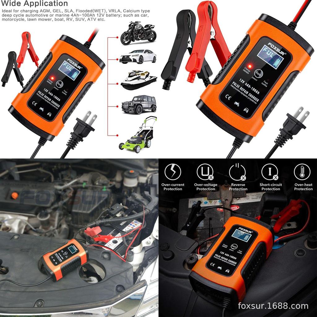 High-quality Multipurpose Car Motorcycle Battery Charger With Led Indicator