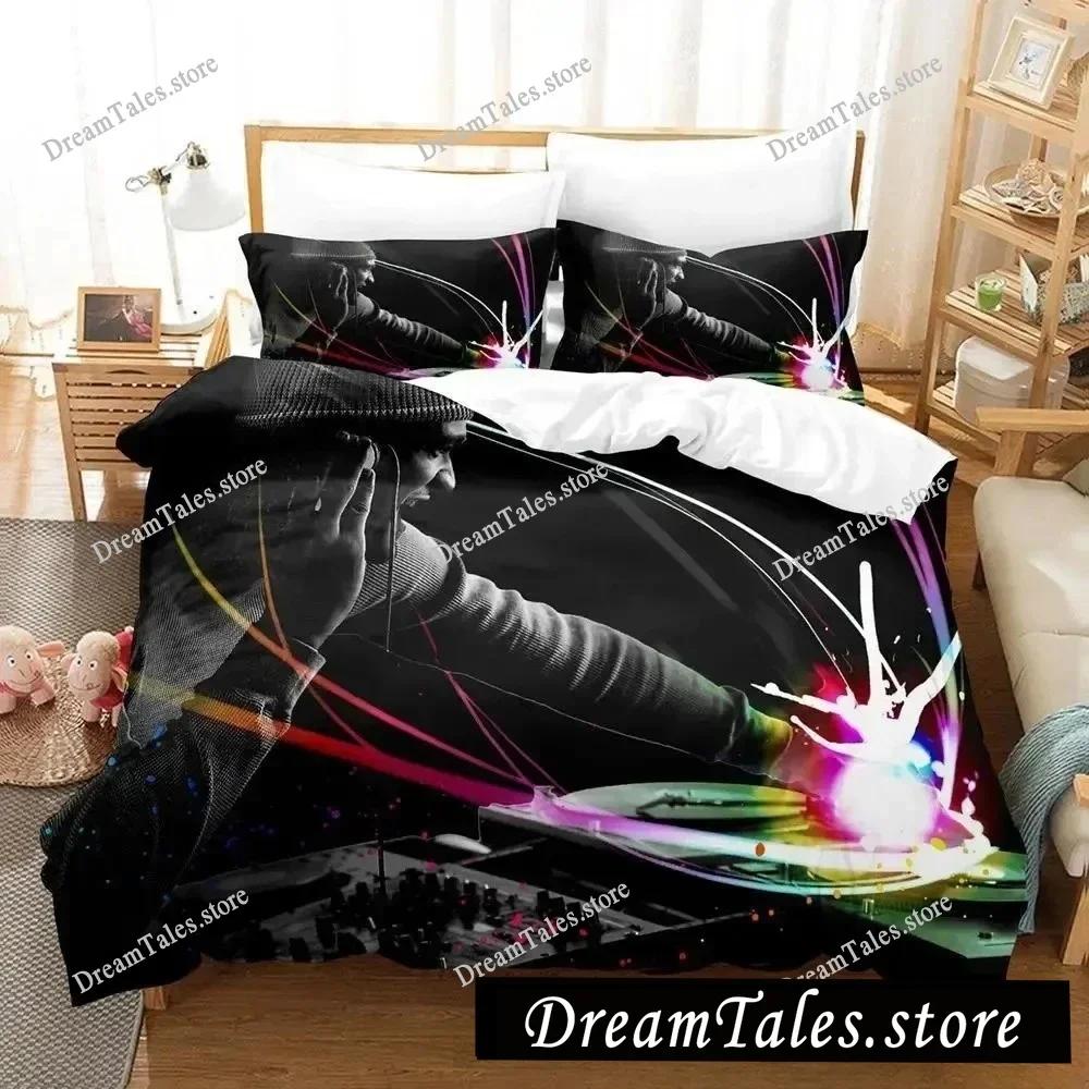 3D Music DJ Rock Bedding Set Single Twin Full Queen King Size Bed Set Adult Kid Bedroom Duvet Cover Sets Anime Parure De Lit Bed
