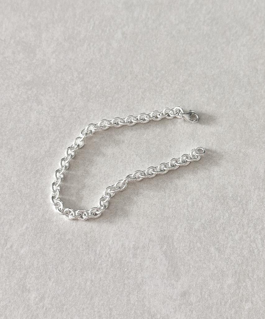 Code.H (Silver 925) Round Ginger Chain Bracelet
