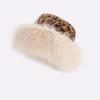 Autumn Winter Women Plush Leopard Hat Thick Cold-Proof Warm Ear Protection Fisherman Hat
