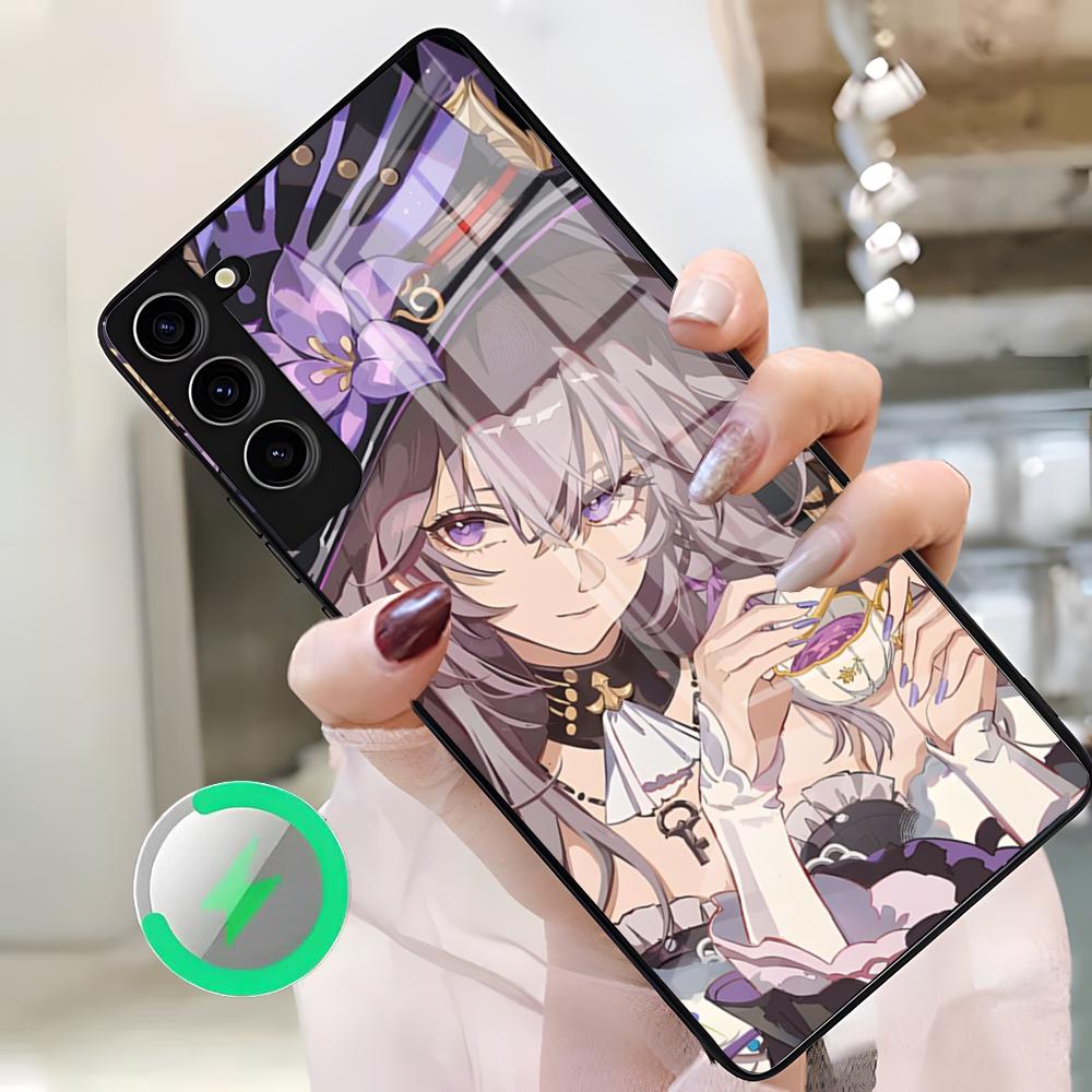 Honkai Star Rail Herta Phone Case For Samsung S26 Ultra S25 Edge S23 S22 S21 S20 Ultra Plus S24 Fe A25 Magnetic Glass Cover