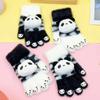 Touchscreen Panda Gloves for Women, Warm Fleece Winter Gloves with Touch Screen Fingers, Cute Animal Design Christmas Gift Idea