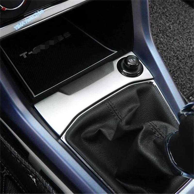 Silver Car Window Lift / Head Light Adjust / Glove Box Handle Panel Cover Trim For VW Volkswagen T-Cross - Accessories