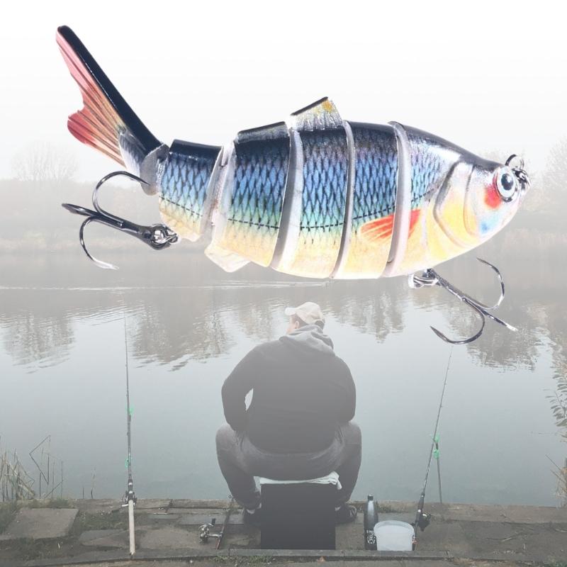 Mehrgelenkige Crankbaits 6 Segmente Hartköder Forellenköder Swimbait Minnow Angelköder Wobbler Angelausrüstung