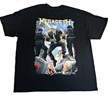 Vic Head Grid Megadeth Band TShirt Cotton Graphic Tee Unisex Unisex Summer Streetwear
