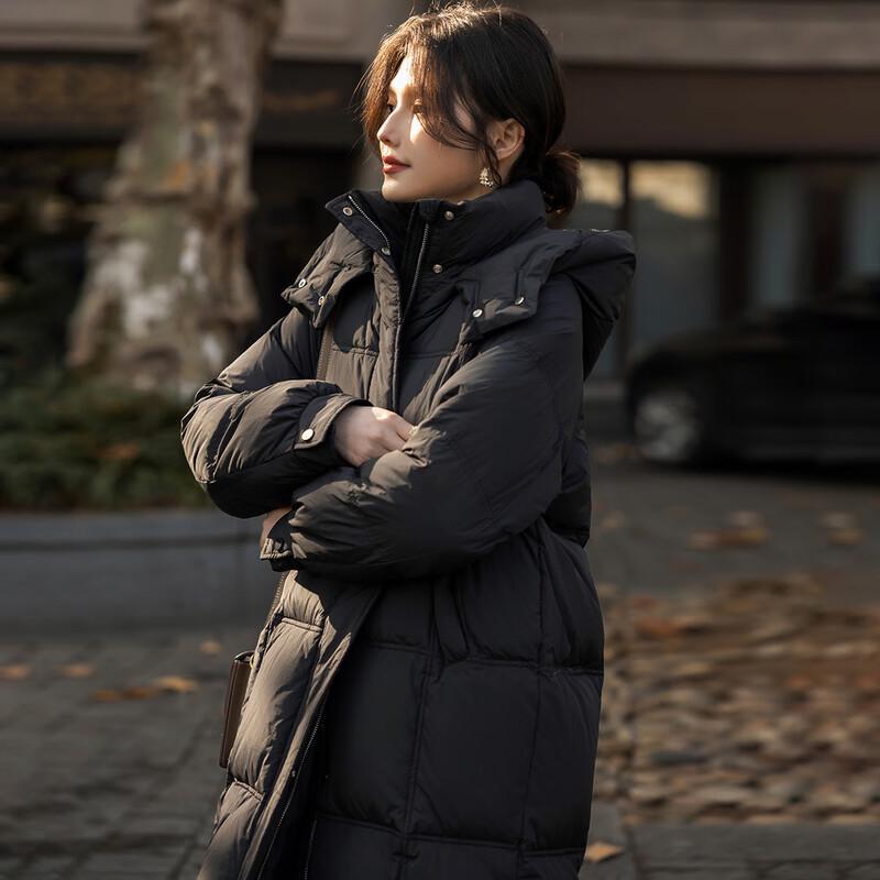 Mocana Women's Elegant Long-Sleeve Down Jacket