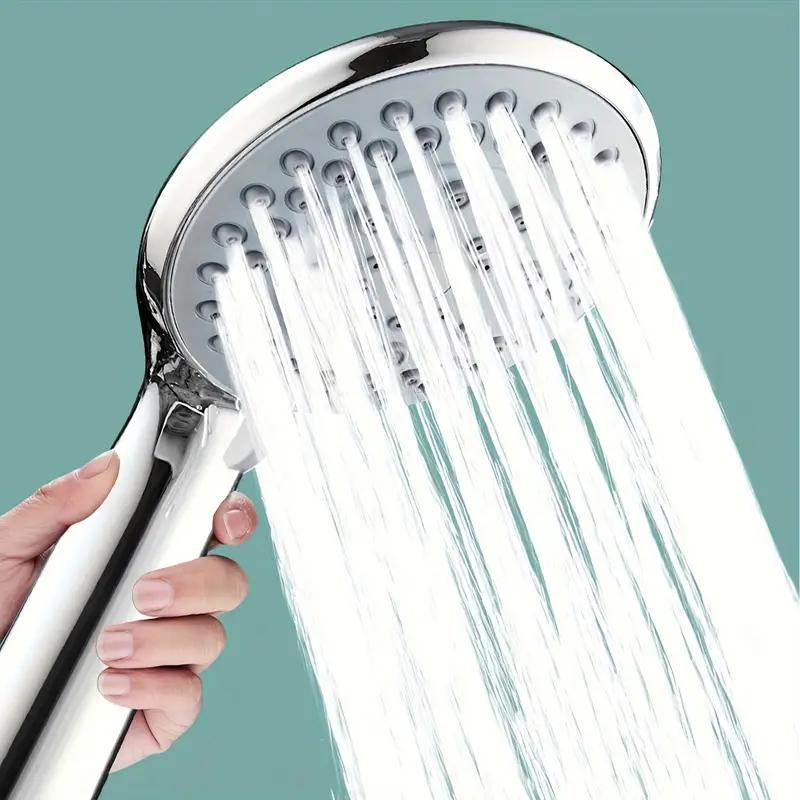 High Quality Plastic Sealed Five-speed Large Water Outlet Adjustable Shower Head Universal Handheld Bathroom Shower Head Set