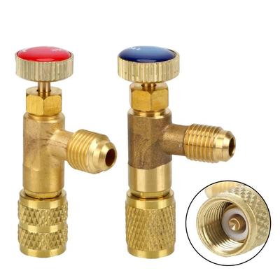 Liquid Safety Valve R410A R22 Air Conditioning Refrigerant 1/4 "Safety Adapter Air Conditioning Repair And Fluoride
