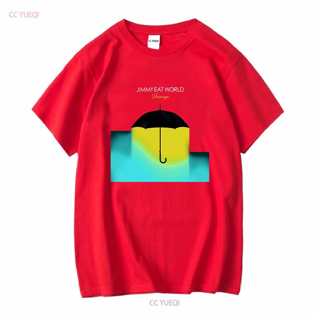 Jimmy Eat World Damage Soft T Shirt long sleeves vintage Washed graphic homme Stylish Stretched fashion Breathable Versatile