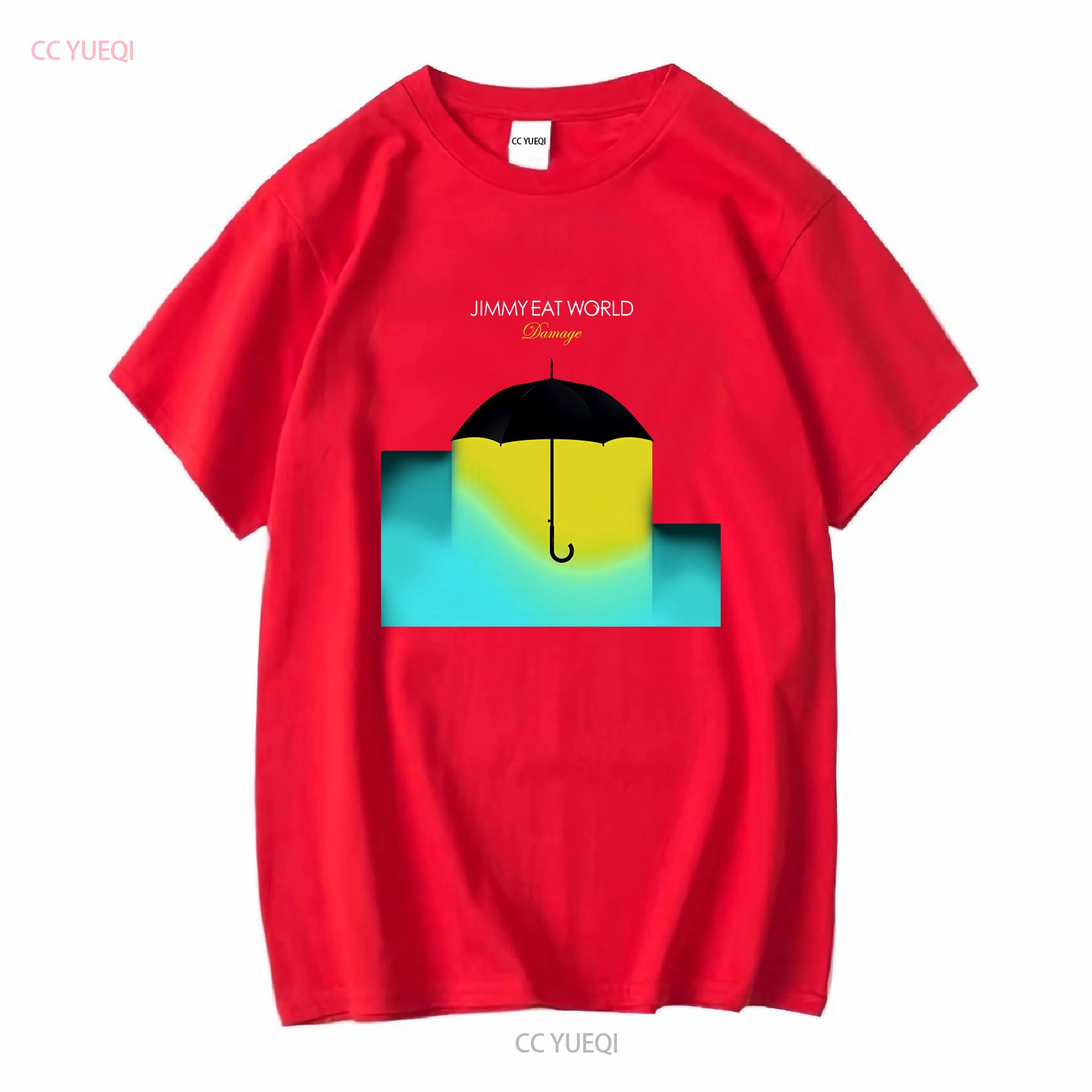 Jimmy Eat World Damage Soft T Shirt long sleeves vintage Washed graphic homme Stylish Stretched fashion Breathable Versatile S