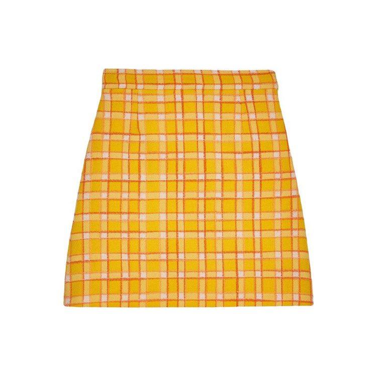 GUCCI FW21 Casual Short Skirts Women's Yellow 609775-ZACQC-7962