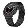 Colored Watch Band for Samsung Galaxy Watch Ultra (2025) 47mm Stainless Steel Magnetic Nine-Bead Strap