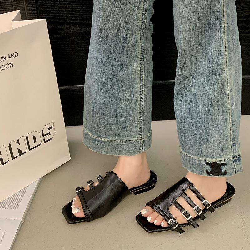 

Новые женские балетки-шлепанцы с бантом-бабочкой, женская обувь с квадратным носком, летние пляжные шлепанцы, сандалии, обувь для женщин 40 чёрный