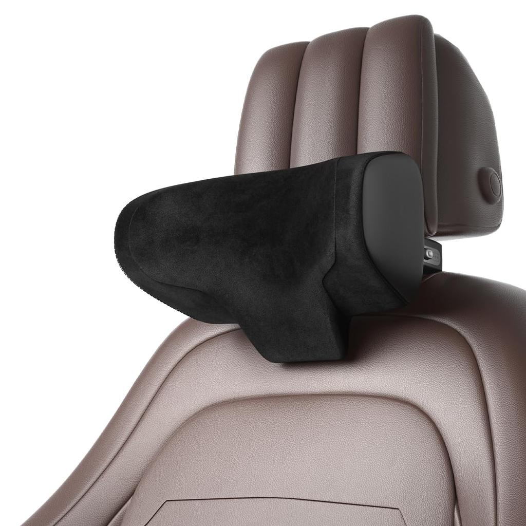 CANLER Car Neck Adjustable Height 2in Front and Compatible with Universal Car Easy Installation with Black Headrest, Pillow, 12cm, Rear, Seats, Hooks,