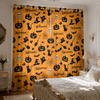 2pcs Halloween-themed printed curtains for bedroom decoration, providing privacy and adding a stylish touch to your home dco