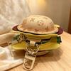 New Mini Hamburger Gift Box Versatile Platinum Key Bag Earphone Bag Box Pendant Jewelry Bag
