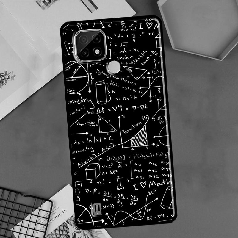 Math Formula Pi For OnePlus 10 9 Pro 8T 9R 10R Nord2 Case For Realme 8 Pro 9 GT Neo 3 2 Master 8i 9i Cover