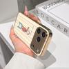 Lucky Start Phone Case For iPhone 17 16 15 14 13 12 11 Pro Max 16E Gold Electroplated glass shell  Brushing Monkey Cover