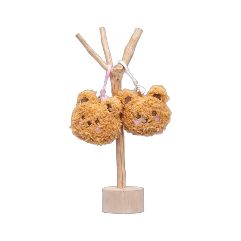 Keychain Cute Bear Cartoon Girls Backpack Decoration Hanging Plush Gift Doll
