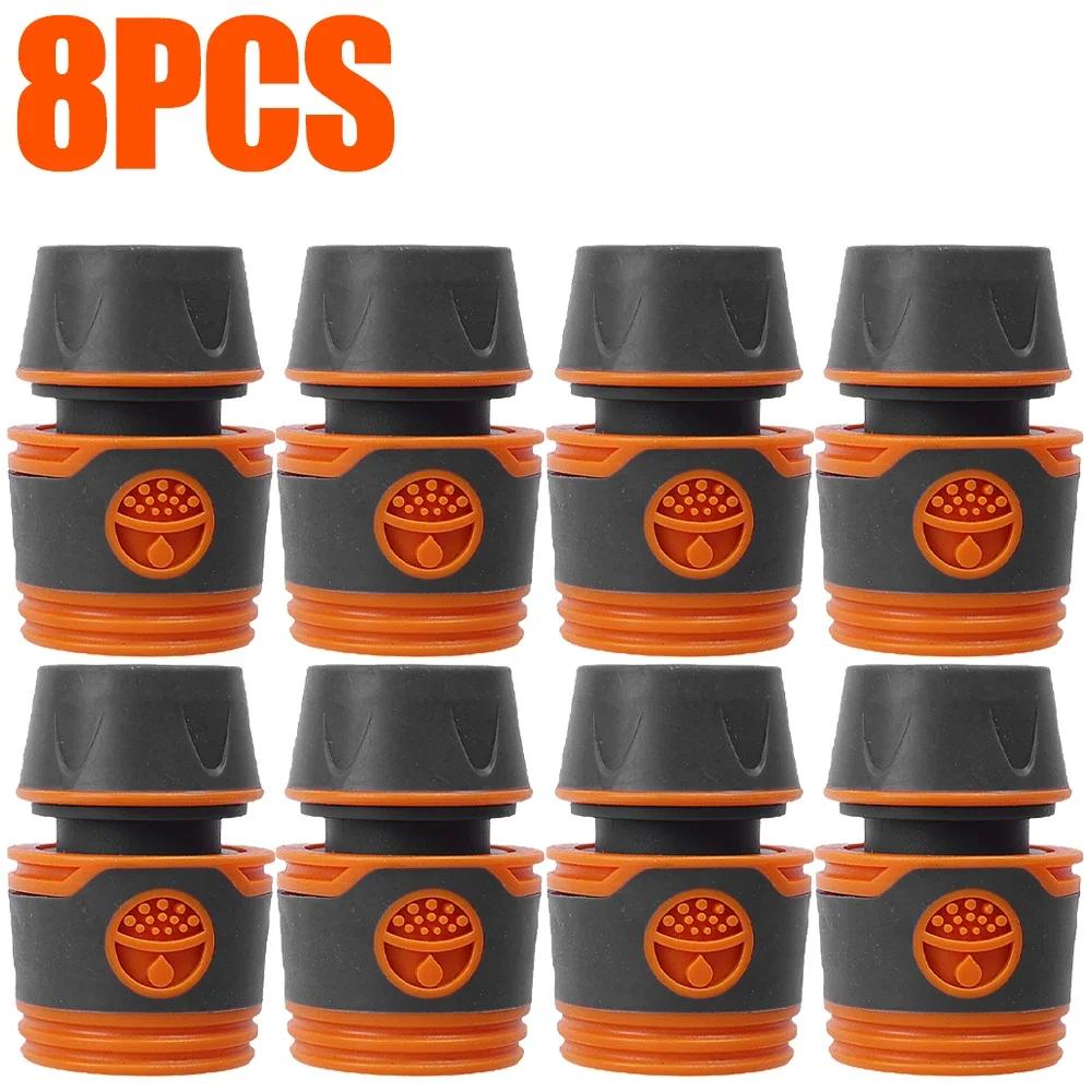 1/12Pcs Garden Hose Adapter Connector Tap Extender Hose Quick Connection Stop Coupler Joint Water Pipe Irrigation Fittings 1/2"
