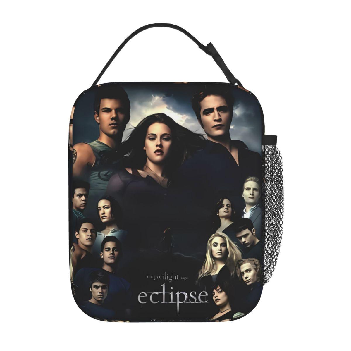 3D The Twilight Saga Edward Bella Lunchtas Esthetische Lunchbox Voor Vrouwen Draagbare Rits Koeltas Grafische Tote Voedselzakken One Size