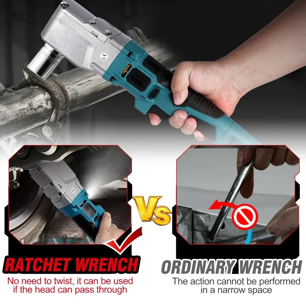 1000nm chave de catraca elétrica sem escova 1/2 ''conjunto de chave de catraca ferramenta elétrica remoção porca parafuso reparo de carro para bateria makita 18v