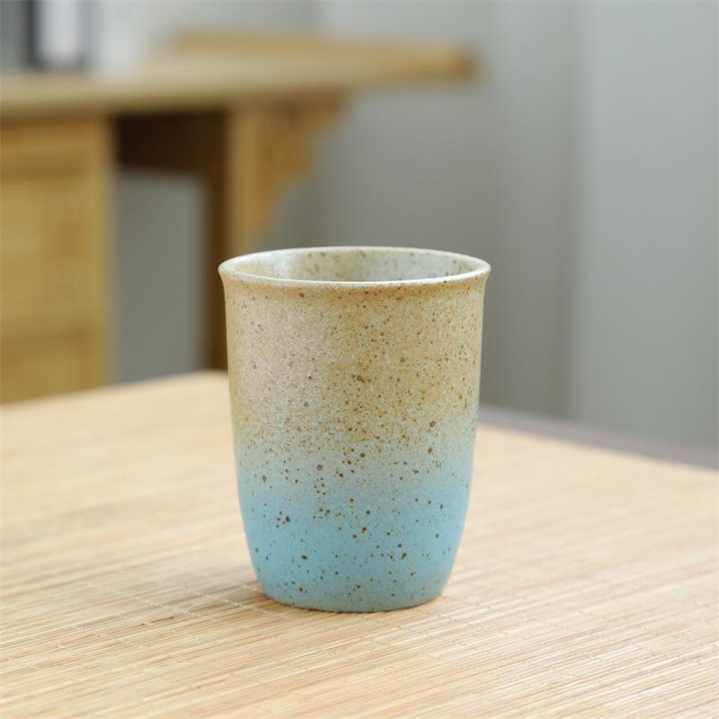 Retro Ceramic Teacup Kiln Change Small Cup Kung Fu Tea Bowl Coffee Cup Coarse Pottery Kiln Change Master Cup