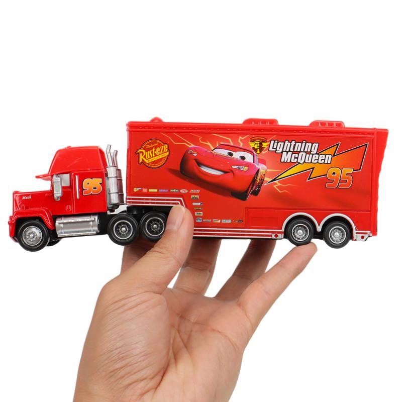 Non-Toxic 8Pcs/Box Pixar Cars Gift Box Metal Diecast Mater Lightning Mcqueen Jackson Uncle Truck Car Model Toy Children Christmas Toys