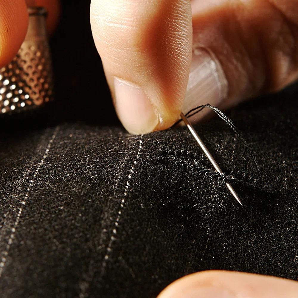 30/12Pcs Side Hole Blind Sewing Needles Stainless Steel Elderly Self Threading Needle Household DIY Jewelry Beading Sewing Tool