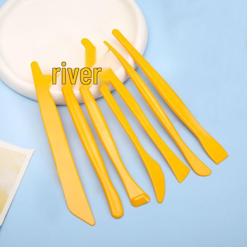 7-Piece Plastic Clay Carving Knife Set for Sculpture Art Supplies