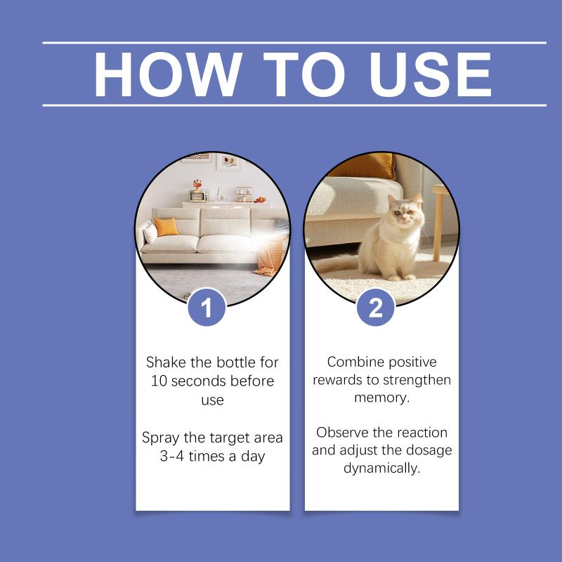 Cat Calming Spray Pheromone Anxiety Relief Anti-Scratch Anti- Spray Cat Behavior Training Grooming Care For Home