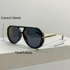 1/2 Pcs Vintage Pilot Sunglasses Fashion Double Bridge Gradient Multi-color Casual Shades Women Trendy Luxury Design Sun Glasses