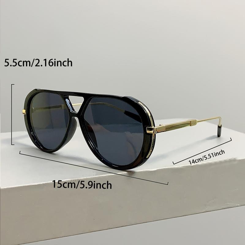1/2 Pcs Vintage Pilot Sunglasses Fashion Double Bridge Gradient Multi-color Casual Shades Women Trendy Luxury Design Sun Glasses