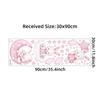 Cartoon Cute Pink Bunny Wall Stickers Girlish Style Girl Children's Room Kindergarten Self-adhesive Decoration Beautification