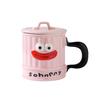 Creative Cute Ceramic Cup with Lid High Value Household Couple Water Cup Gift Box High End Souvenir Gift Mug