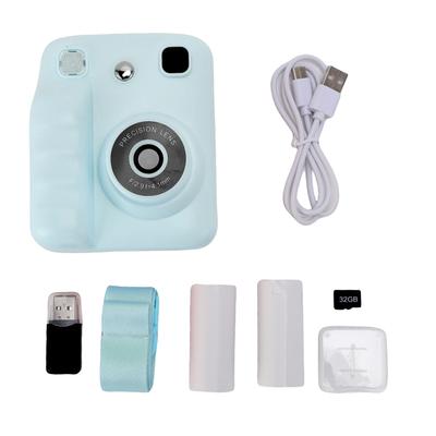 Cámara Digital de Video de 48MP para Niños con Impresión Instantánea con Papel de Impresión y Tarjeta de 32G Regalo Creativo Divertido Para 3 14