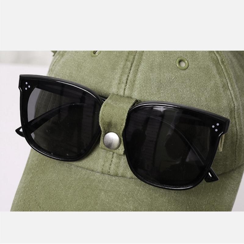 Cat Ear Baseball Cap with Sunglasses Decor Adult Adjustable Cap for Summer Outdoor Cycling Hiking Hat for Teens Men