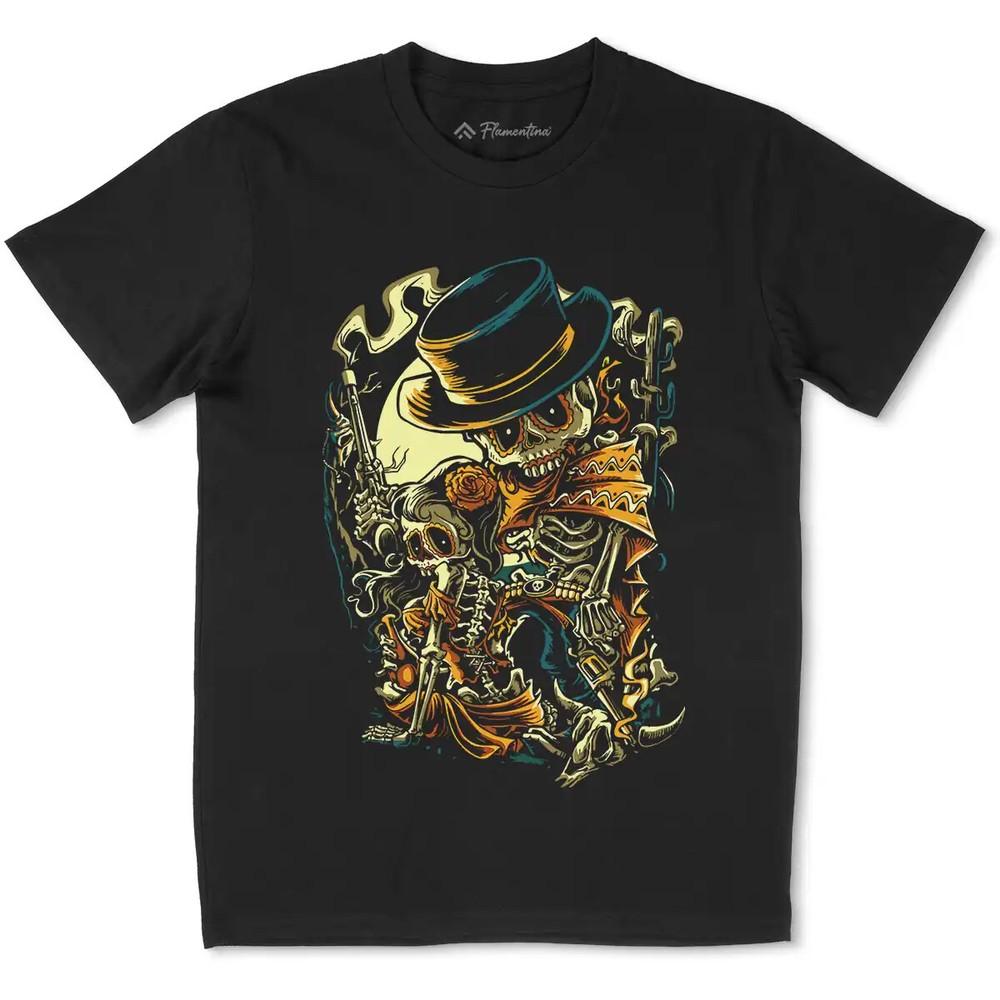 Mexican Bandi T-Shirt Horror Day Of Dead Sugar Skull Mexican Sain Day P777 L