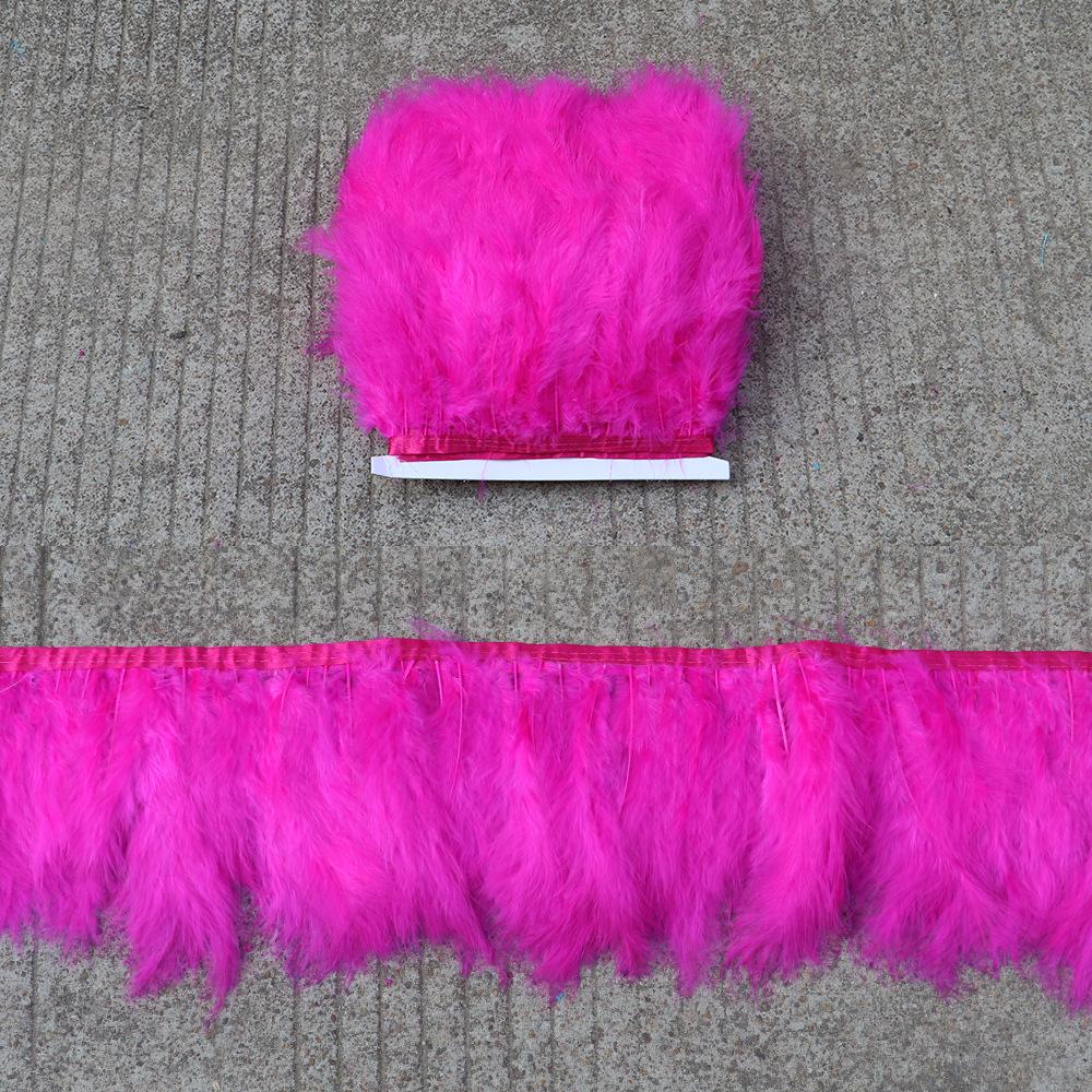 Turkey Feather Tip Tail Velvet Edge Colorful Diy Clothing Accessories