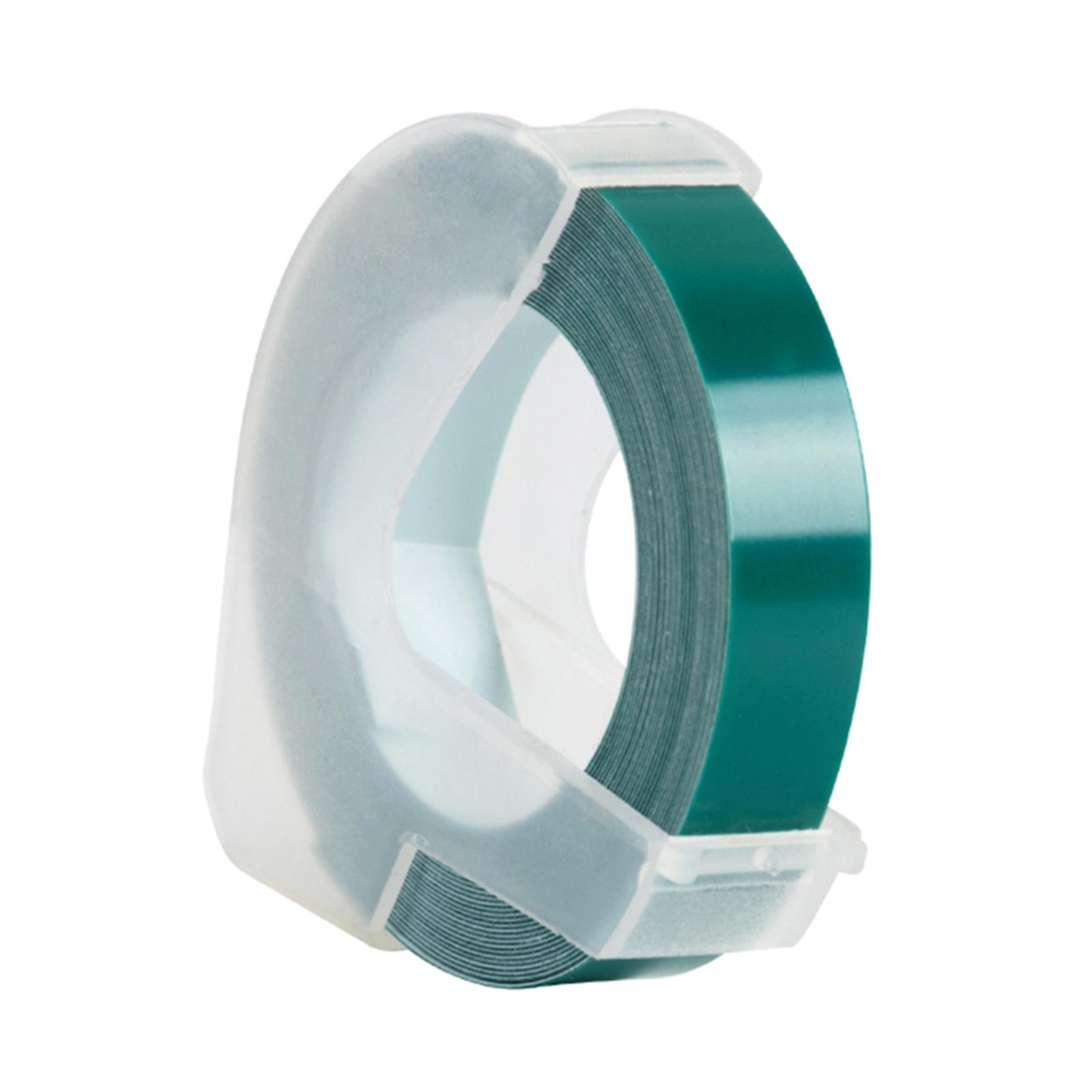 

Запасная лента для 3D-пластмассового тиснения этикеток для устройства для изготовления этикеток DYMO 12965 1610 с 3/8 дюйма * 9,8 футов, 1 шт. 1 Roll озеро зеленый