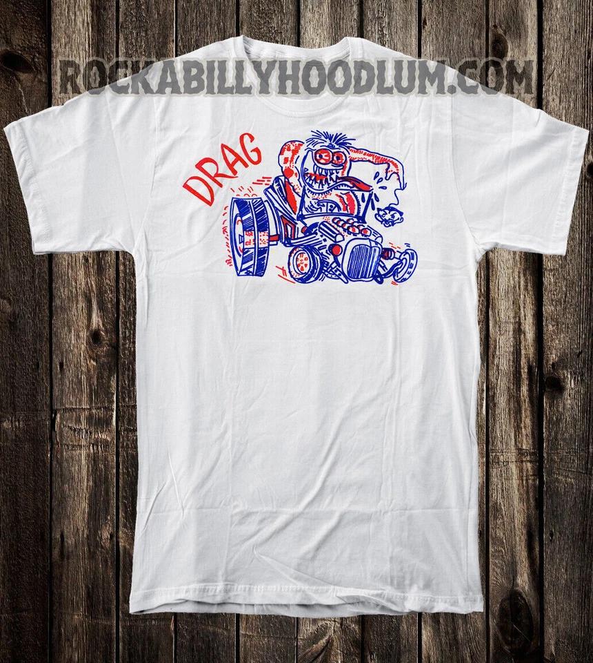 

Hot Rod Tee T Shirt Drag Race Racing Speed Shop Weirdo T Bucket S
