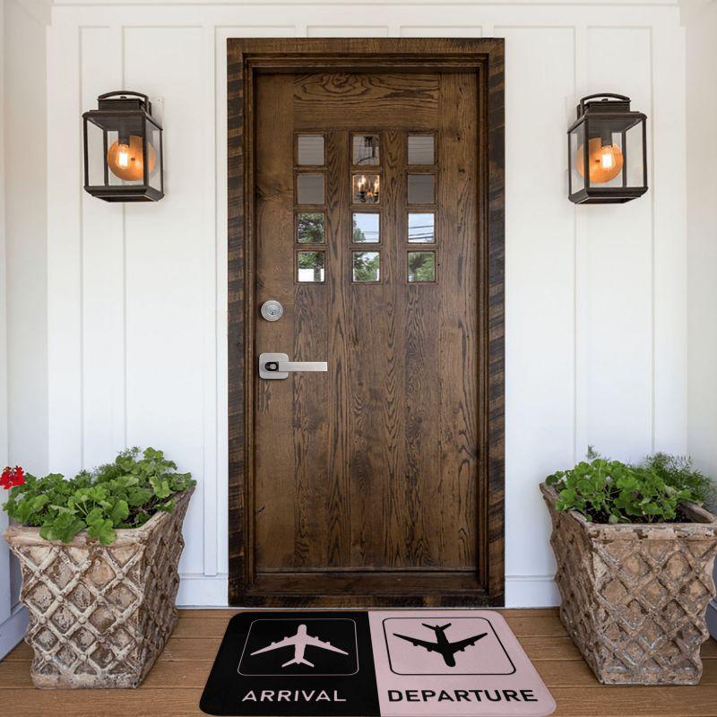 Personalized Plane Arrivals And Departures Doormat Mat Anti-Slip Plane Aviation Airplane Kitchen Bath Garden Rug Carpet 40*60cm