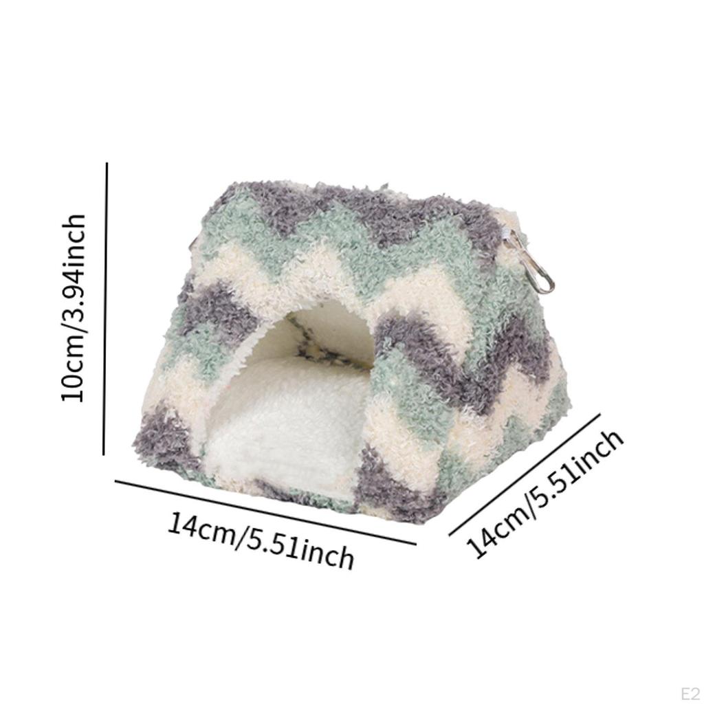 Bird Cave Bed Winter Shelter with Detachable Cushion for Budgies and Lovebirds