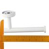 Hochbelastbarer weißer Toilettenpapierhalter Edelstahl Toilettenpapierständer Papierrollenhalter Badezimmer Küche