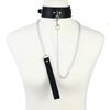 Chain Leash Choker Collar for Women Alt Fashion Leather Chocker Sexy Costume Jewelry Halloween Cosplay Accessories