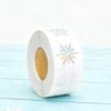 Christmas Snowflake Stickers 500 Pieces Glitter Round Christmas Labels Holiday Crafts Scrapbook Decal Roll For Journal Greeting