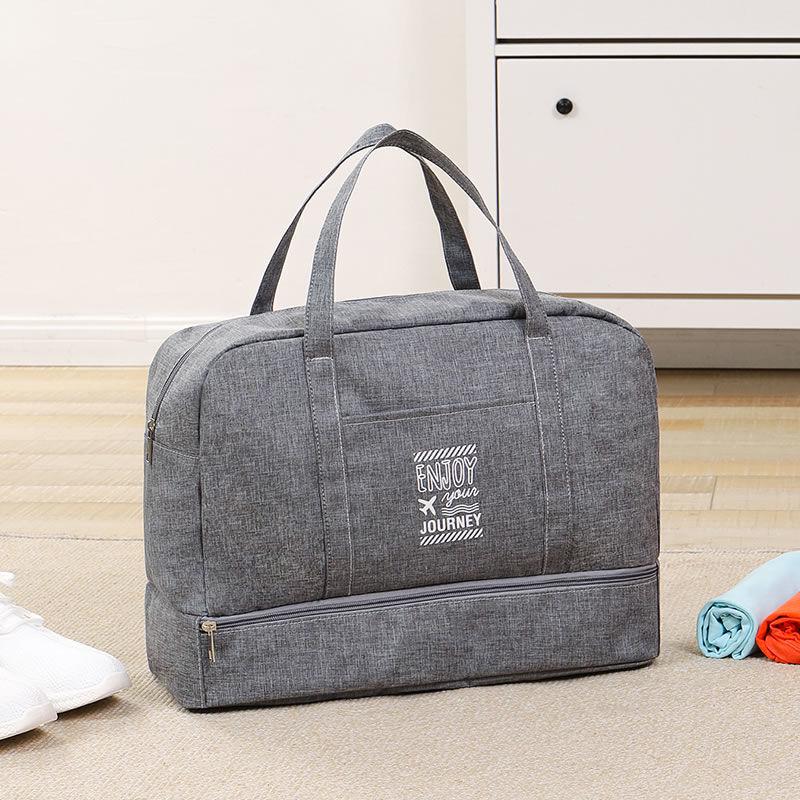 Trolley Sleeve Travel Bag: Portable, Waterproof, Unisex, Wet/Dry Separation, Fitness Equipment Wash Bag