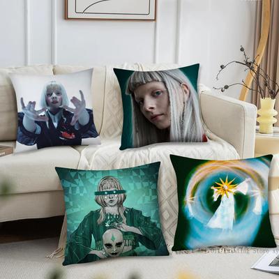 Aurora Aksnes Sänger Kissenbezug Quadratisches Kissen Schlafzimmer Sofa Freizeit Komfortkissen Auto Wohnzimmer Heimdekoration