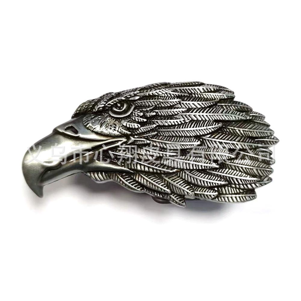 Retro Western Cowboy Eagle Head Zinc Alloy Unisex Belt Buckle